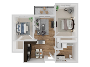 2x1 | Age 55+ A315 floor plan